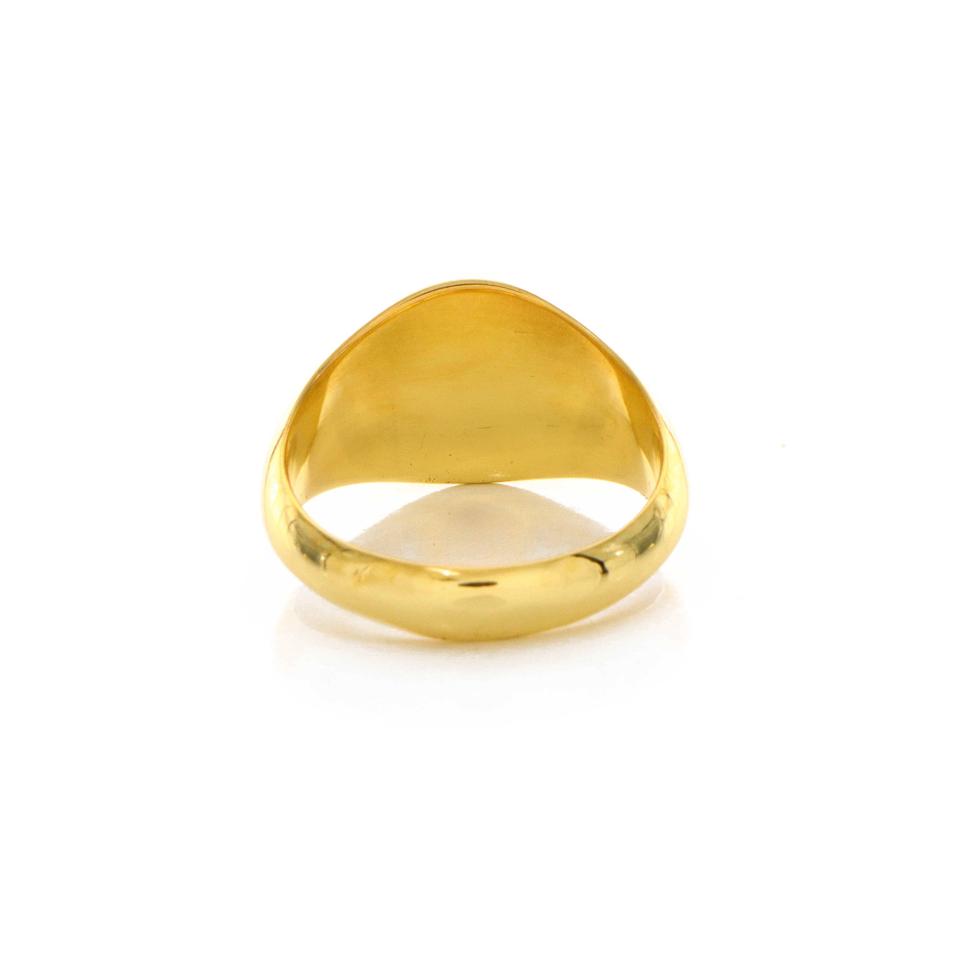 Napoleonic Eagle, Wax Seal Signet Ring, 14k Solid Yellow Gold Ring with French Napoleonic Eagle