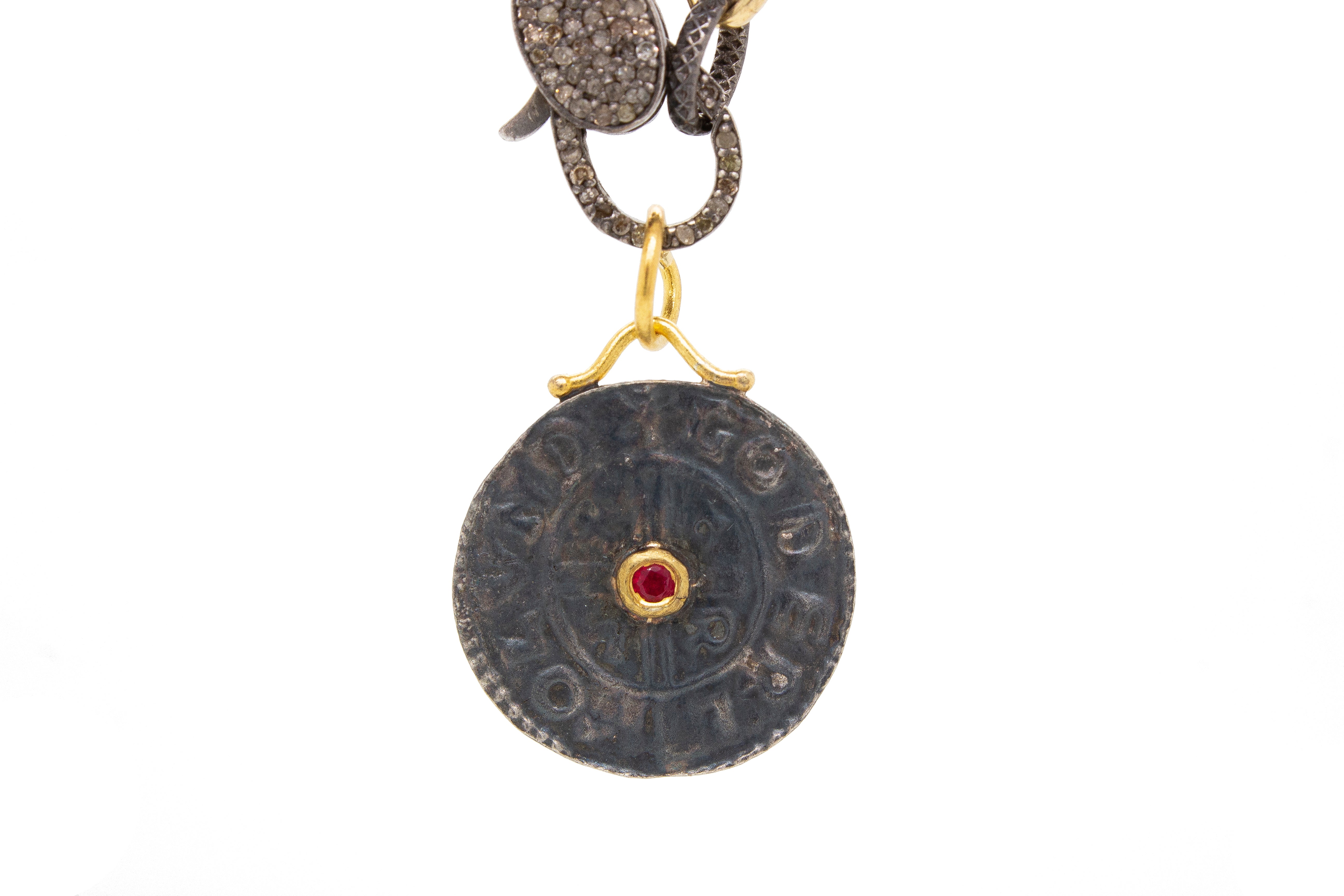 Anglo-Saxon Cross with Ruby