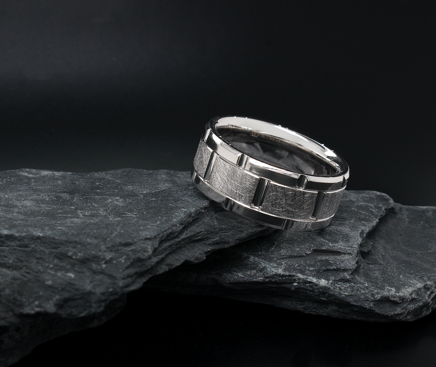 ring, mens rings, solid gold ring, 8mm ring, scratched texture, grooved pattern, wedding band, mens wedding band, unisex wedding band, womens wedding band, unique wedding band, custom ring