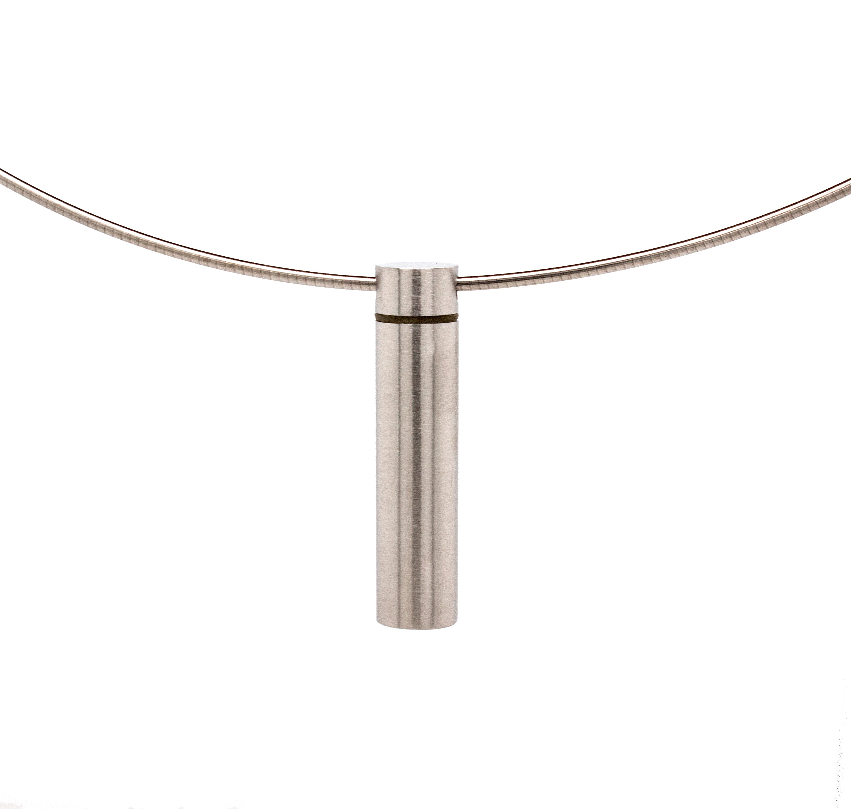 necklace, pendant, stainless steel, diffuser, diffuser pendant, necklace with stones, diamond necklace, alternative diamond stones, cylinder pendant, twist off pendant, diffuser pendant, unisex pendant