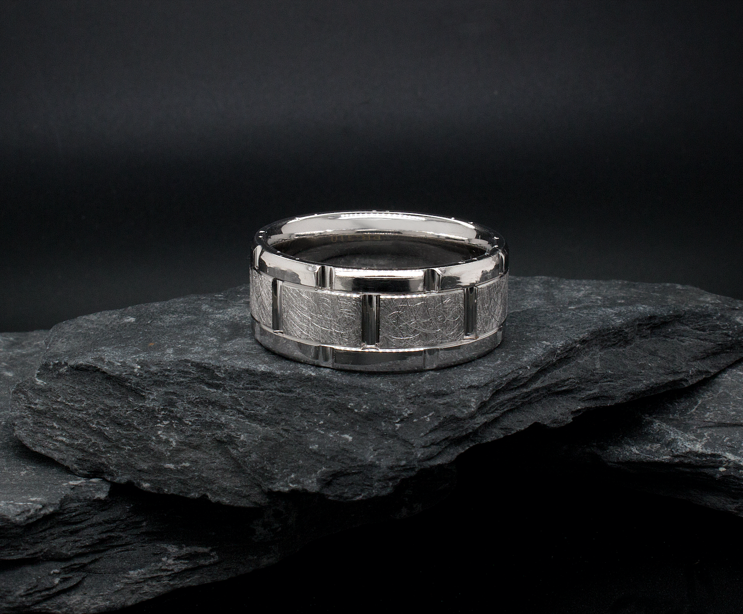 ring, mens rings, solid gold ring, 8mm ring, scratched texture, grooved pattern, wedding band, mens wedding band, unisex wedding band, womens wedding band, unique wedding band, custom ring