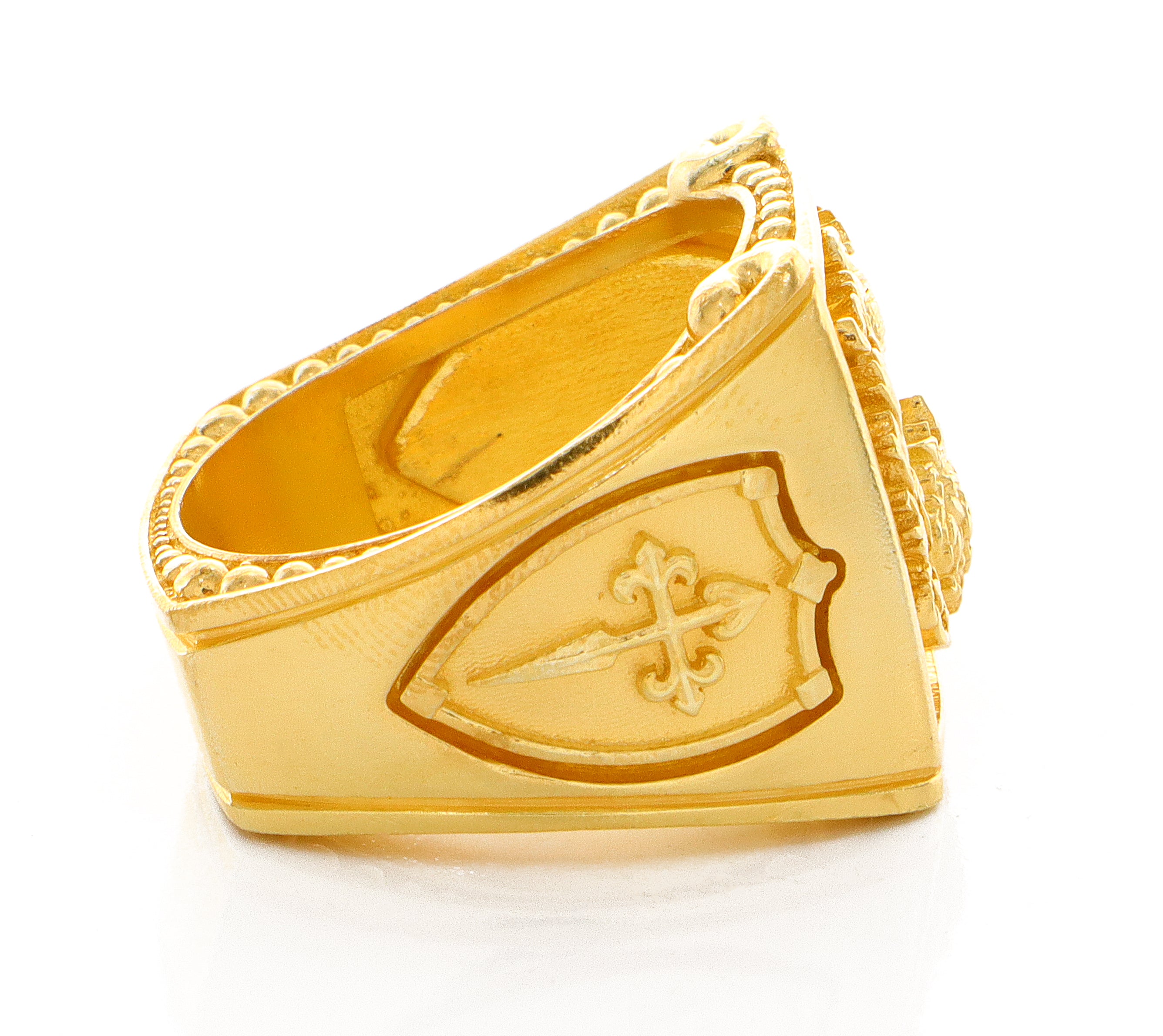 Family Crest Solid Gold Signet Ring