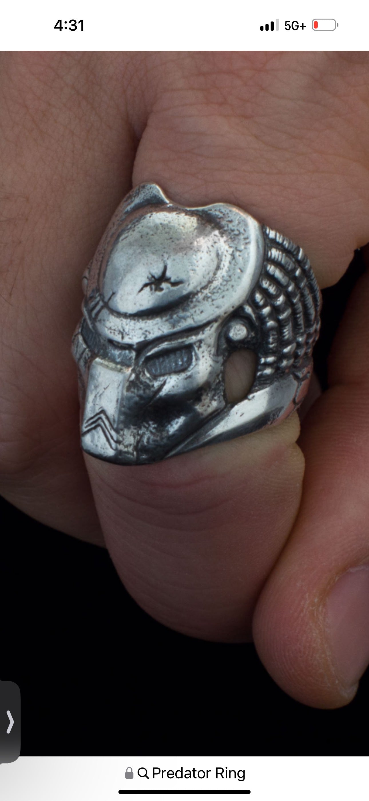 Custom Sterling Silver Signet Ring with Natural Diamond Eyes