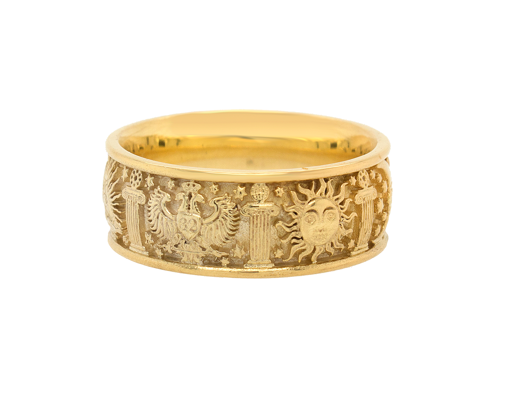 ring, ring on white background, solid gold ring, nordic ring, engraved ring, custom gold ring, mens ring, women's ring, wedding band