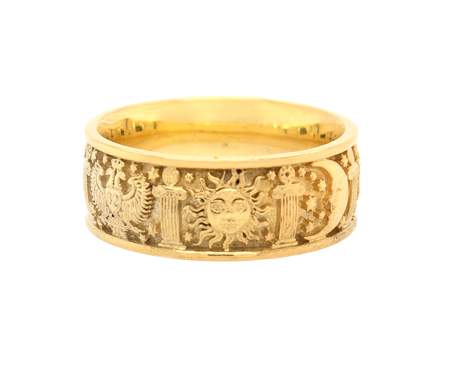 ring, ring on white background, solid gold ring, nordic ring, engraved ring, custom gold ring, mens ring, women's ring, wedding band