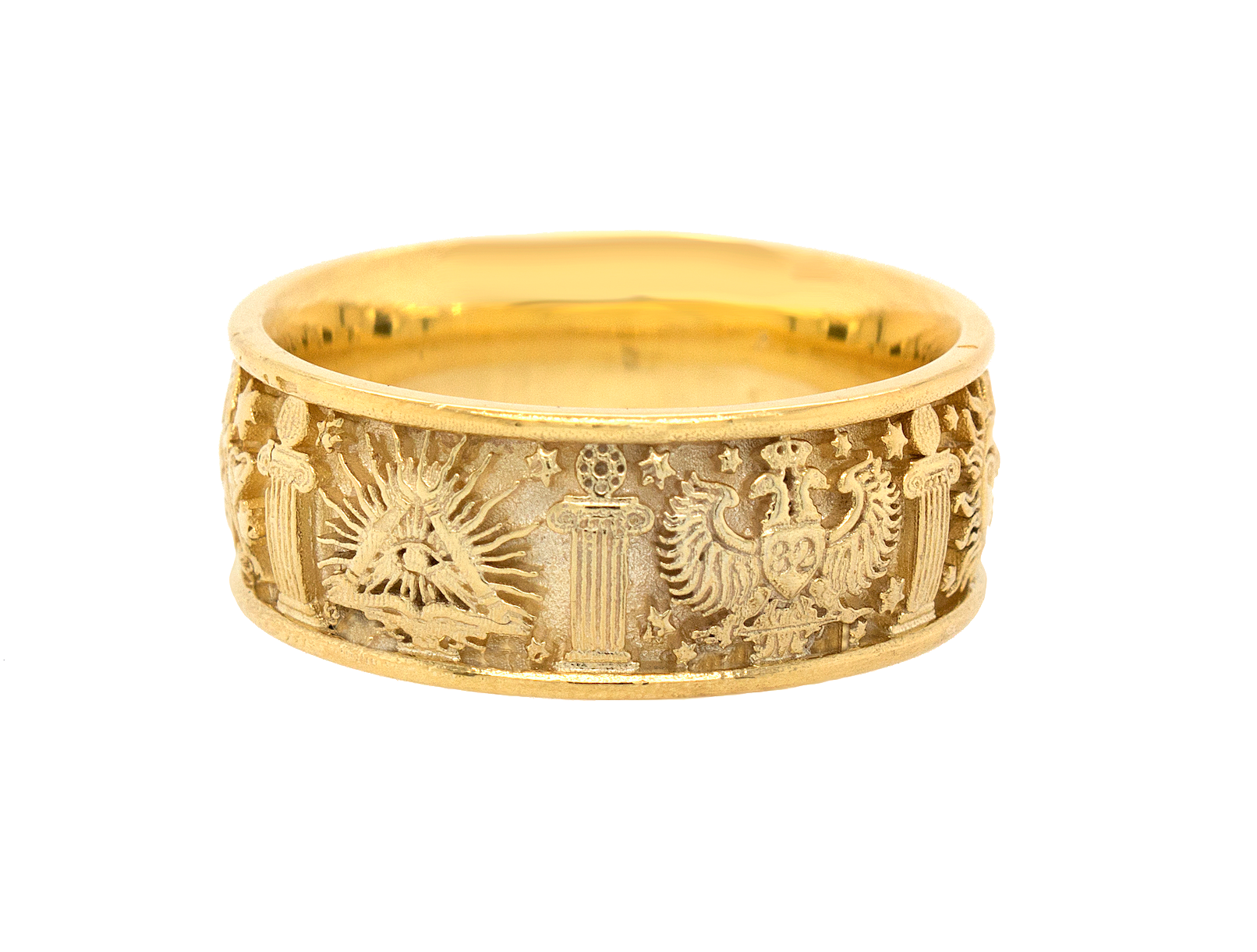 ring, ring on white background, solid gold ring, nordic ring, engraved ring, custom gold ring, mens ring, women's ring, wedding band